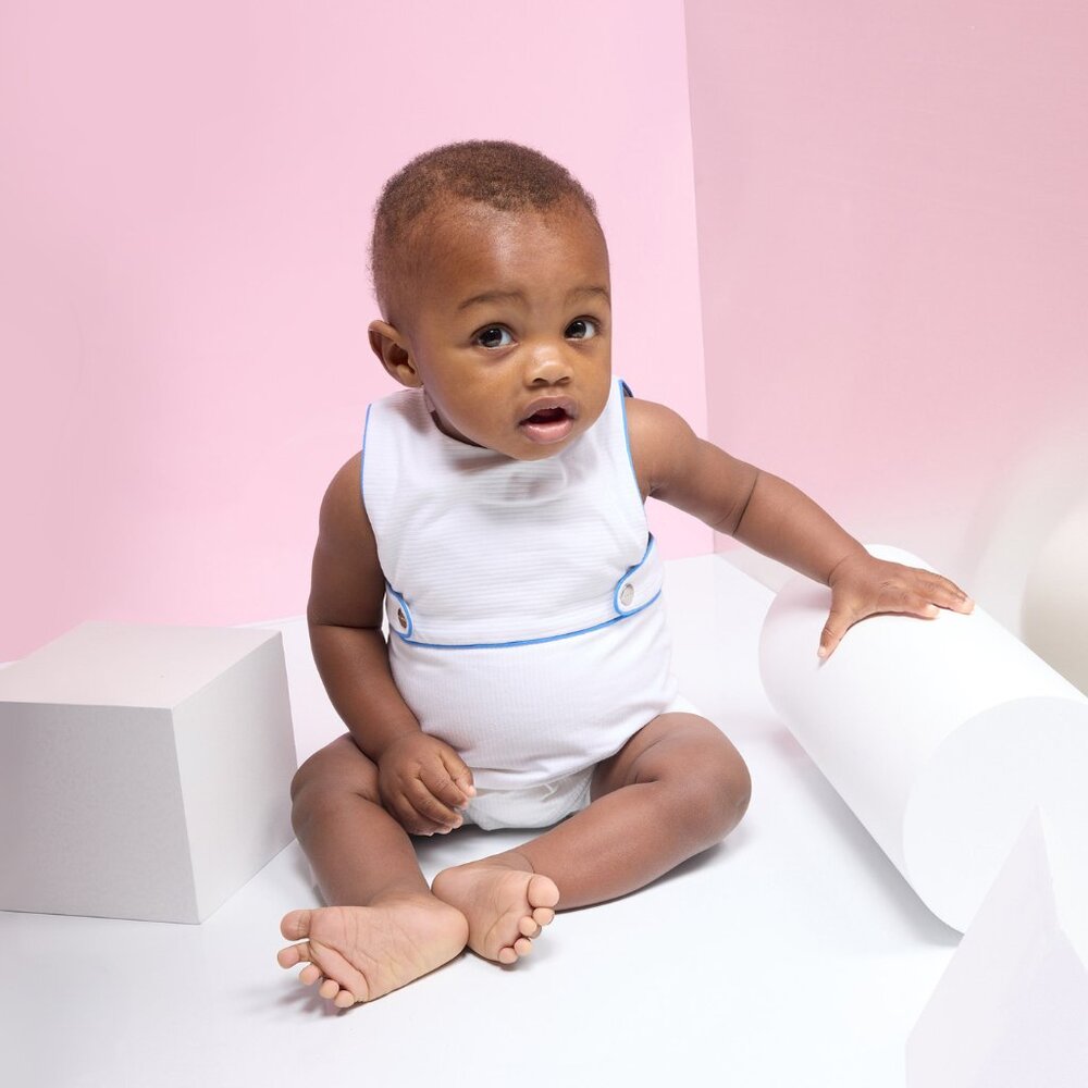 Jacadi Paris - Baby Romper in Cotton Piqué - 3 Months